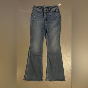 Old Navy Higher High-Waisted Distressed Flare Jeans